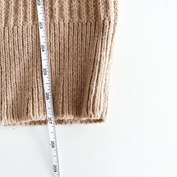 Banana Republic Women's V-Neck Sweater Pullover  Wool Alpaca Textura Tan Size XS - Picture 7 of 7